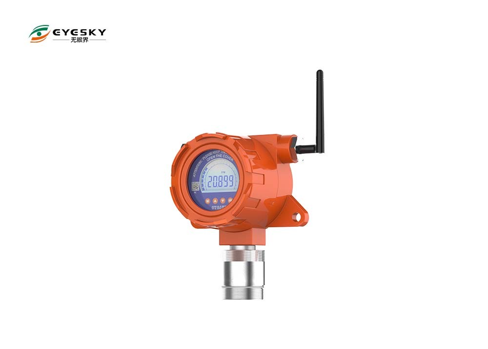Detector de gas inalámbrico teledirigido infrarrojo blanco/naranja/contraluz rojo